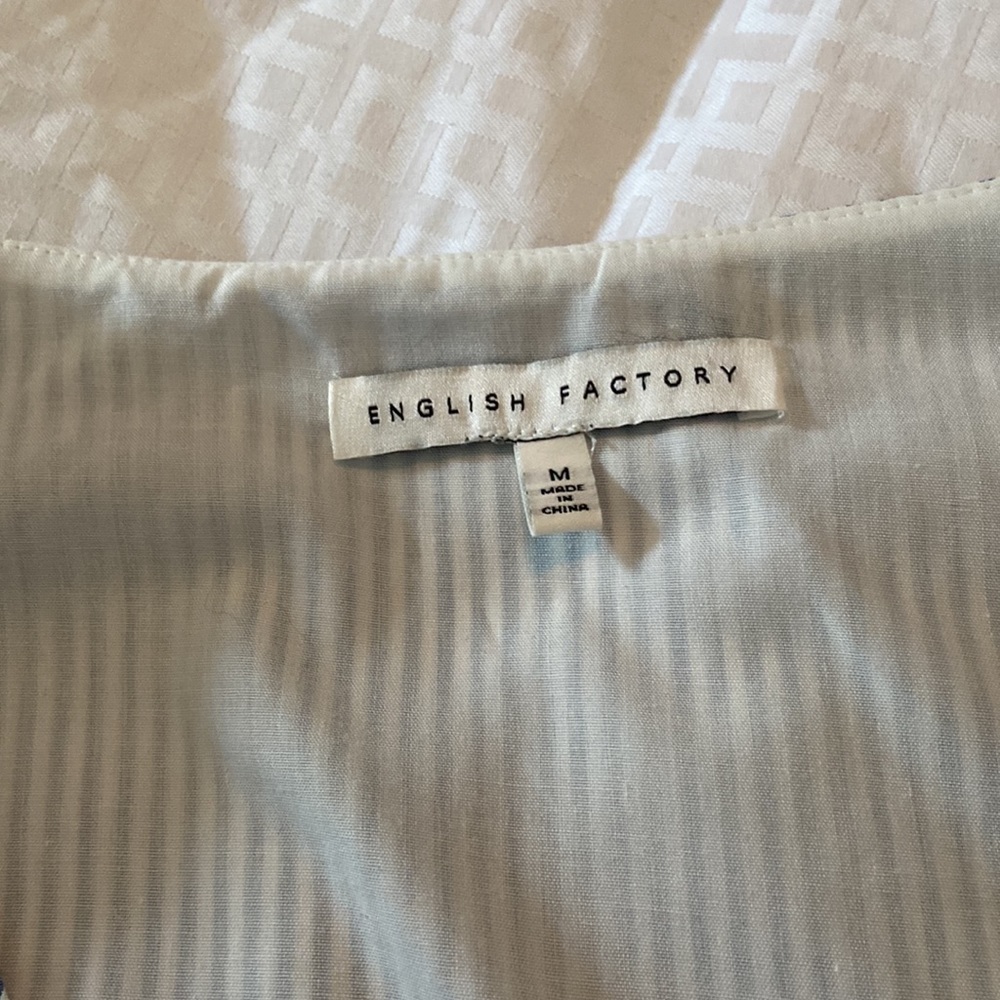 English Factory blue and white stripe stunning top - Picture 6 of 6